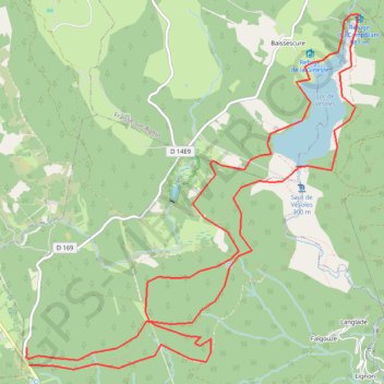 Col du cabaretou lac de vesole GPS track, route, trail