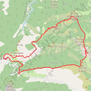 Brec d'Utelle GPS track, route, trail
