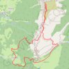 Le Granier par le Pas des Barres et la Balme à Colon GPS track, route, trail