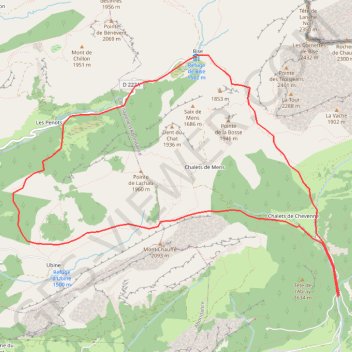 Pointe de Lachau GPS track, route, trail