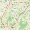 Vallee de la Bourbre et ses hauteurs. GPS track, route, trail