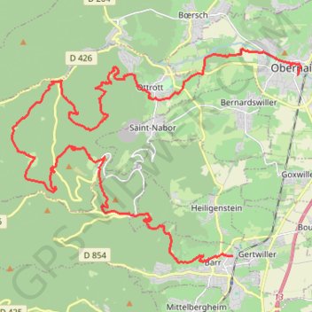 Trail Alsace Grand Est by UTMB® - Trail des Pèlerins GPS track, route, trail