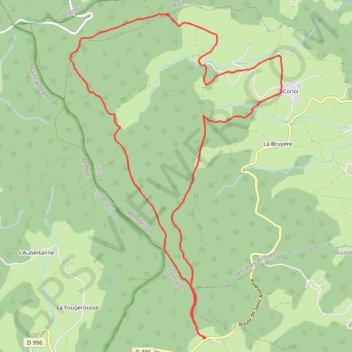 Col de l'Homme mort les grands bois GPS track, route, trail