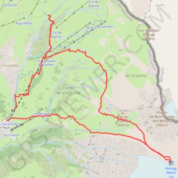 Boucle Refuge Albert 1er GPS track, route, trail