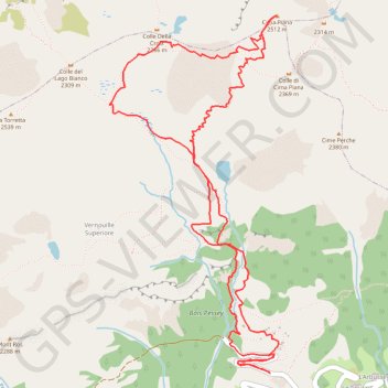 Cima Piana GPS track, route, trail