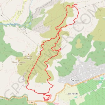 Rando Cuges-les-Pins Col de l'Ange GPS track, route, trail