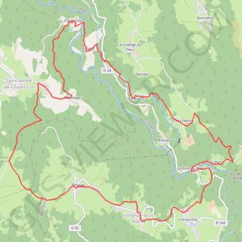 Randonnée du 11/05/2024 à 14:05 GPS track, route, trail