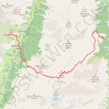 Rhêmes-Notre-Dame Randonnée GPS track, route, trail