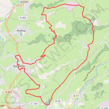 Semi-marathon de Naucelles GPS track, route, trail