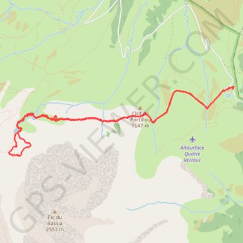 Lac d'Arou - Payolle GPS track, route, trail
