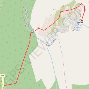 Cascade de la Piscia di Gallu (l'Ospédale) GPS track, route, trail