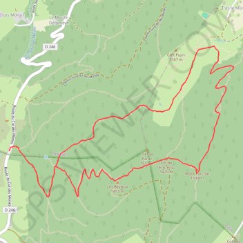 Le Mont Forchat - Habère Lullin GPS track, route, trail