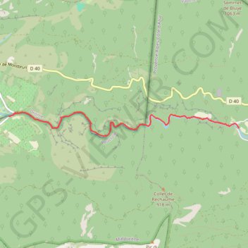 Les Gorges du Toulourenc GPS track, route, trail