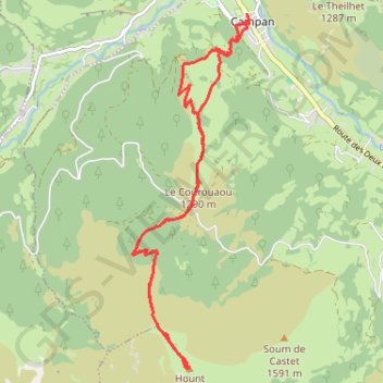 Liset de Hount Blanque GPS track, route, trail