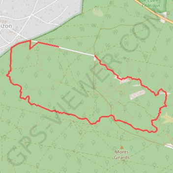 Les Gorges d'Apremont en forêt de Fontainebleau GPS track, route, trail