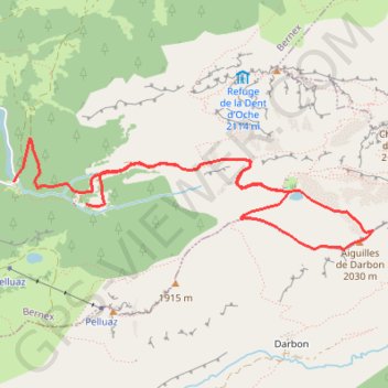 Pointe W de Darbon GPS track, route, trail