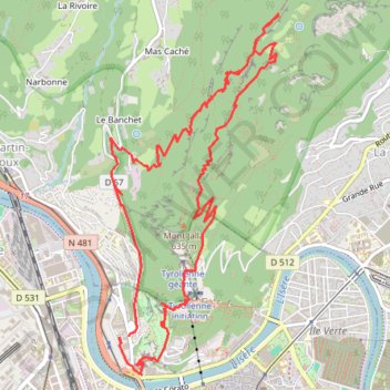Mont Rachais en boucle (Chartreuse) GPS track, route, trail