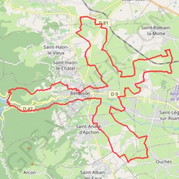 La Croix de Saint-Martin-de-Boisy GPS track, route, trail