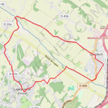 Lapeyrouse Garidech GPS track, route, trail