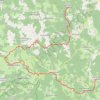 Haut forez - J1 - trace GPS track, route, trail