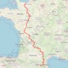 De la Manche aux Pyrénées GPS track, route, trail