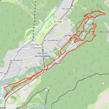 10km du Mont-Blanc GPS track, route, trail