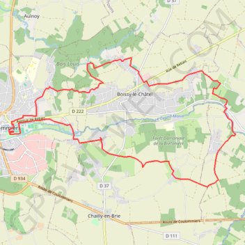 Coulommiers GPS track, route, trail