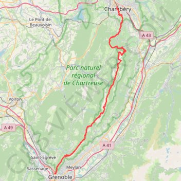 Traversee_Chartreuse GPS track, route, trail