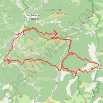 Lantosque - Moulinet - Peira Cava - Béasse - Lantosque GPS track, route, trail