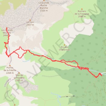 Les Grands Moulins GPS track, route, trail