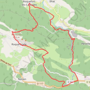 Silence - Roquefort-les-Cascades - Gorges de Péreille GPS track, route, trail