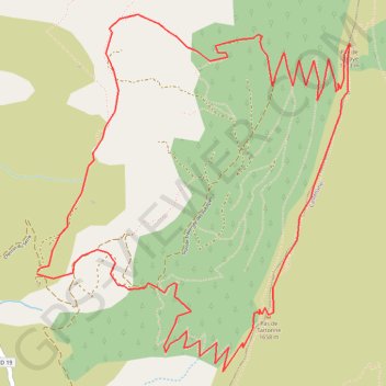 Barre des Dourbes depuis la Maison Forestière GPS track, route, trail