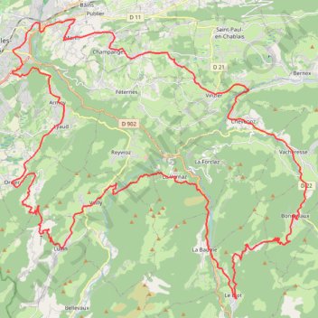 Vélo route gavot GPS track, route, trail