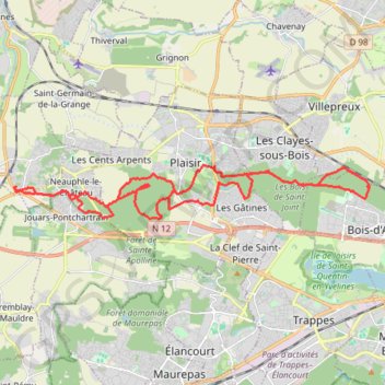 Forêts de Saint-Apolline et Bois-d'Arcy - Pontel GPS track, route, trail