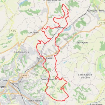 Enduro vers Saint-Arnaud GPS track, route, trail