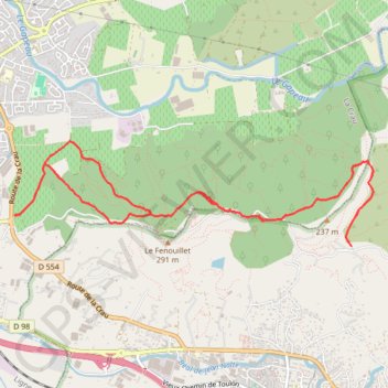 Le Fenouillet - La Crau GPS track, route, trail