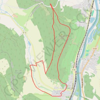 Croix Saint Clément 1 GPS track, route, trail