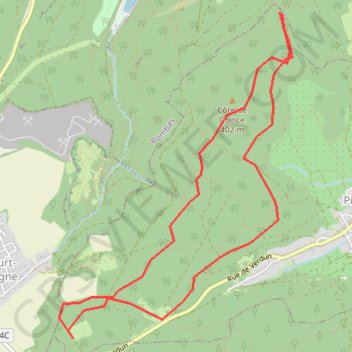 Côte de Drince GPS track, route, trail