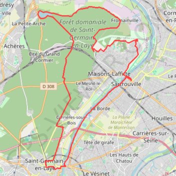 Corra - Saint Gemain (Chateau) GPS track, route, trail