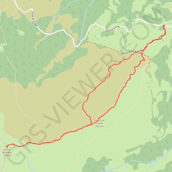 Liset de Hount Blanque - Campan Peyras GPS track, route, trail