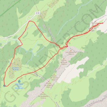 Le plateau des Glières GPS track, route, trail