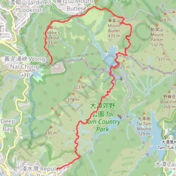 Parview - Mont Butler - Reservoirs - Repulse Bay GPS track, route, trail