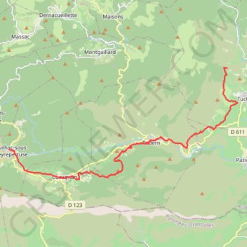 Modification duilhac-tuchan gite saint roch GPS track, route, trail