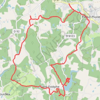 St Estephe tour 20 kms GPS track, route, trail