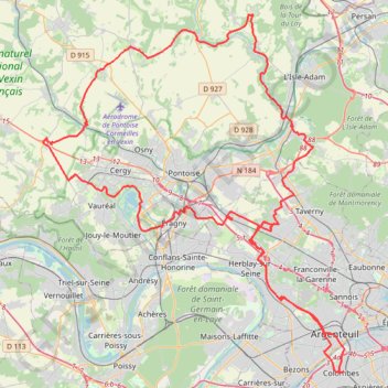 Rando de Beauchamp "La Madelon" GPS track, route, trail