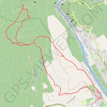 Aigueze et les gorges de l'Ardèche GPS track, route, trail
