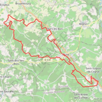Burie Villars 2021.06.28 GPS track, route, trail
