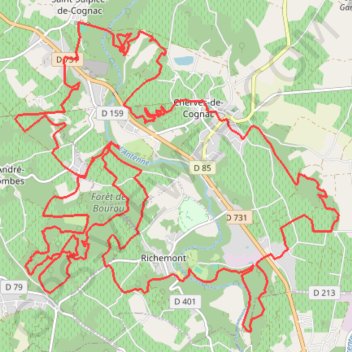 Cherves de Cognac GPS track, route, trail