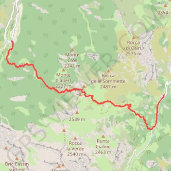 Val Maira : Chialvetta - Preit GPS track, route, trail