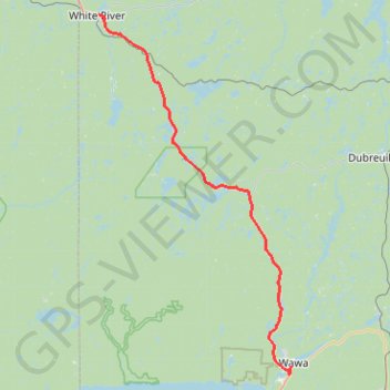 White River - Wawa GPS track, route, trail